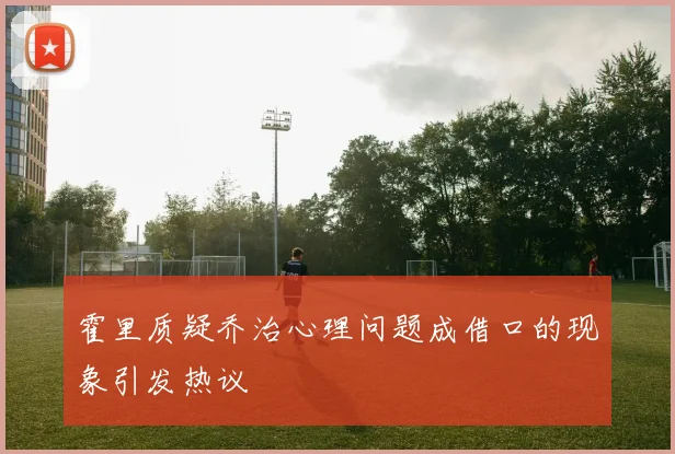 霍里质疑乔治心理问题成借口的现象引发热议
